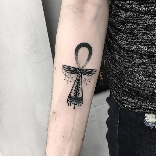 Ankh Cross Tattoo