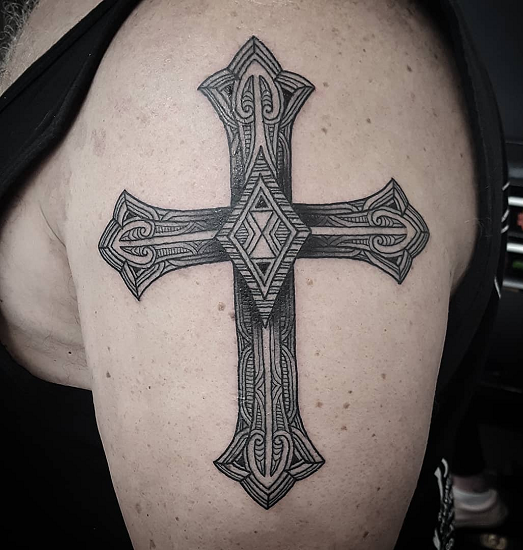 Christian Cross Tattoo