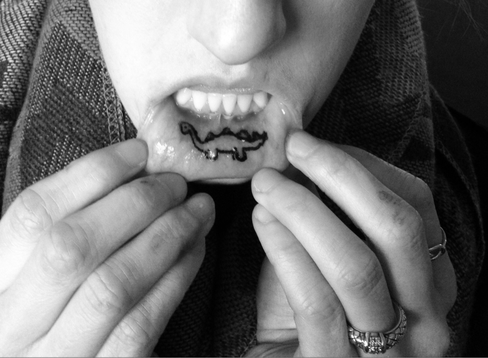 Reptiles Lip Tattoo