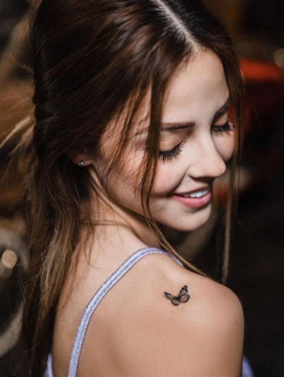 cute butterfly tattoo