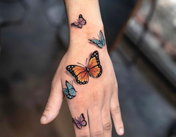 small butterfly tattoos