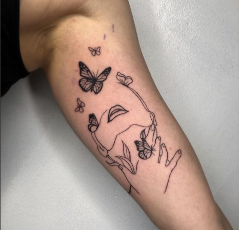 small butterfly tattoos