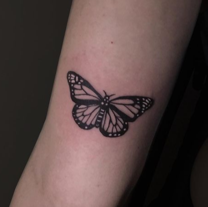 small best friend butterfly tattoos