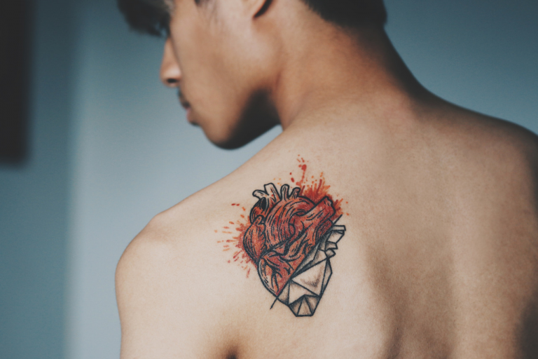 Tattoo of hearts