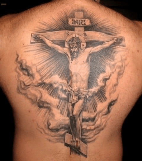 Tattoo of cross