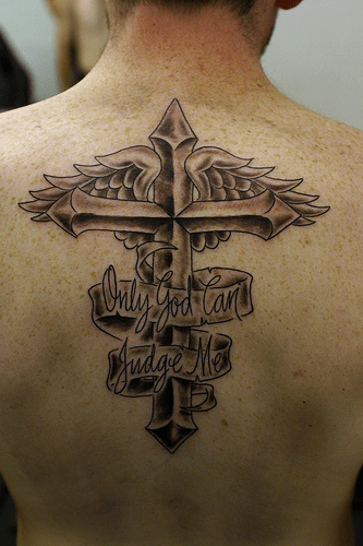 Tattoo of cross