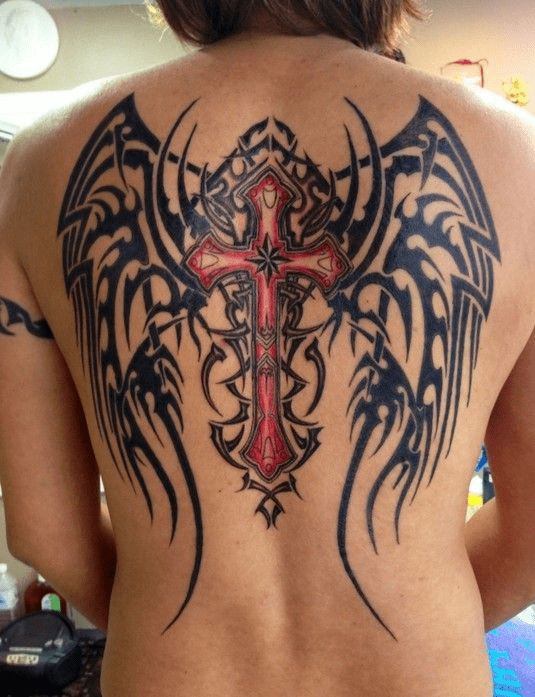 Tattoo of cross