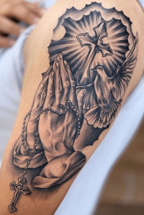 Tattoo of cross