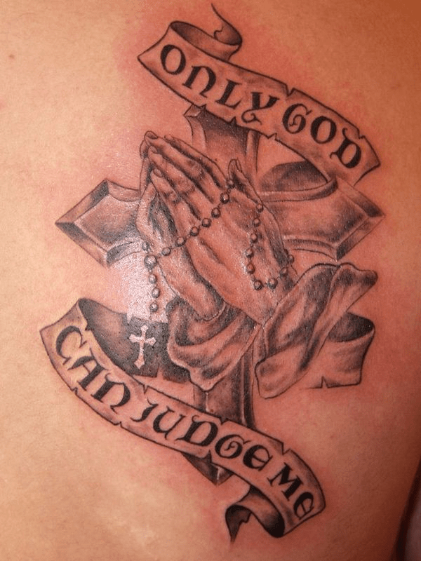 Tattoo of cross