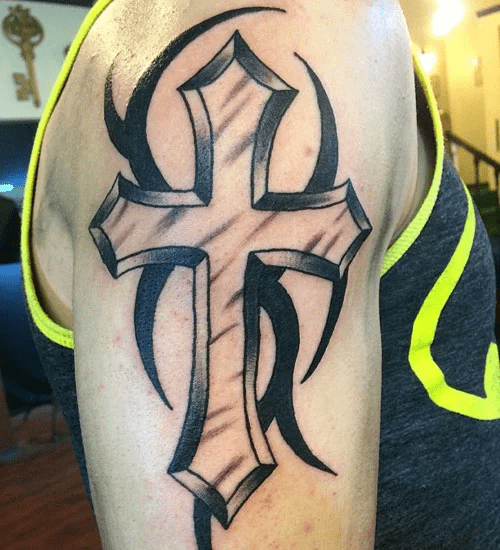 Tattoo of cross