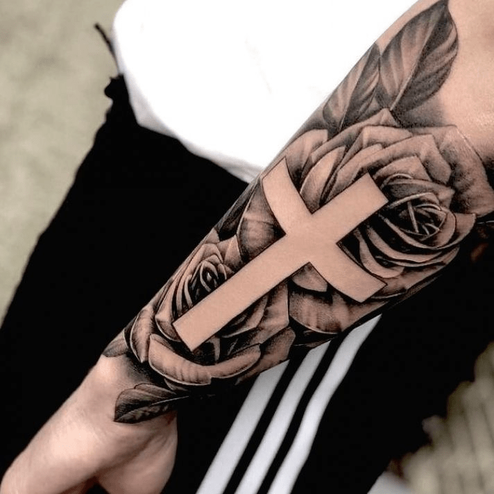 Tattoo of cross