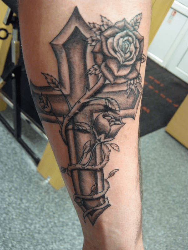 Tattoo of cross