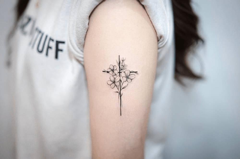 Tattoo of cross