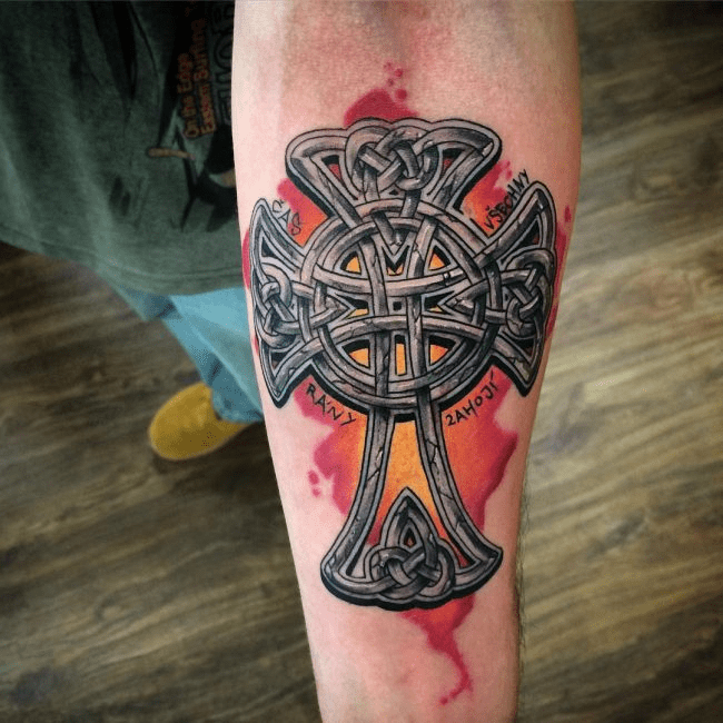 Tattoo of cross