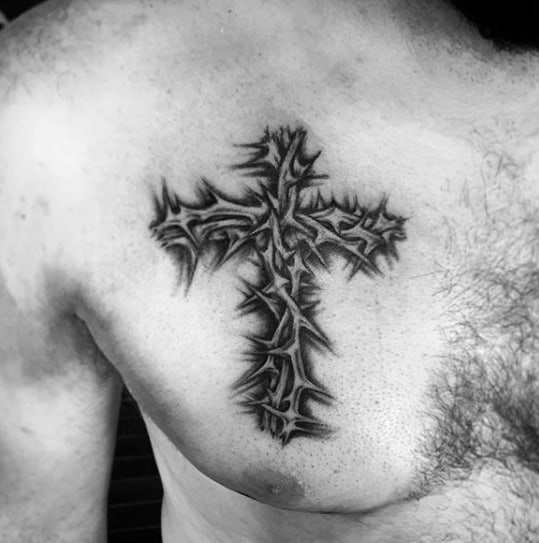 Tattoo of cross