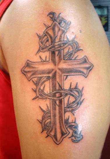 Tattoo of cross