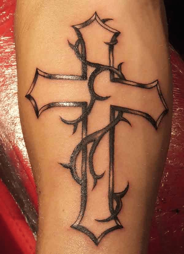 Tattoo of cross