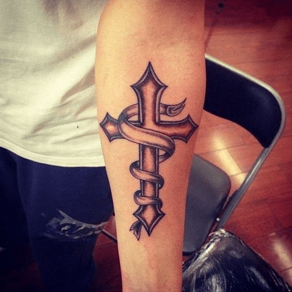 Tattoo of cross