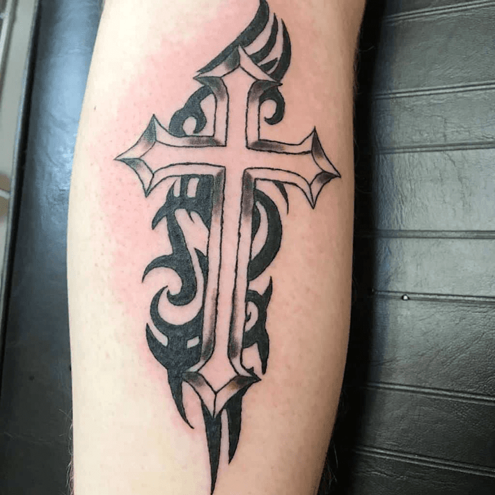 Tattoo of cross