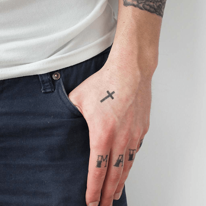 Tattoo of cross