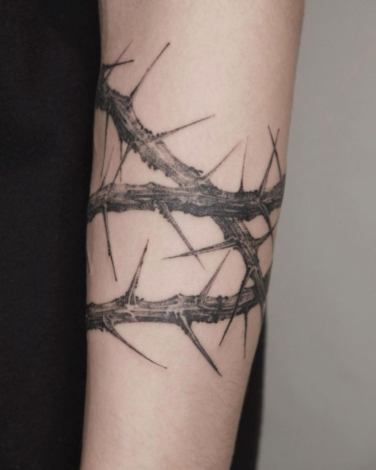 sharp wire tattoo