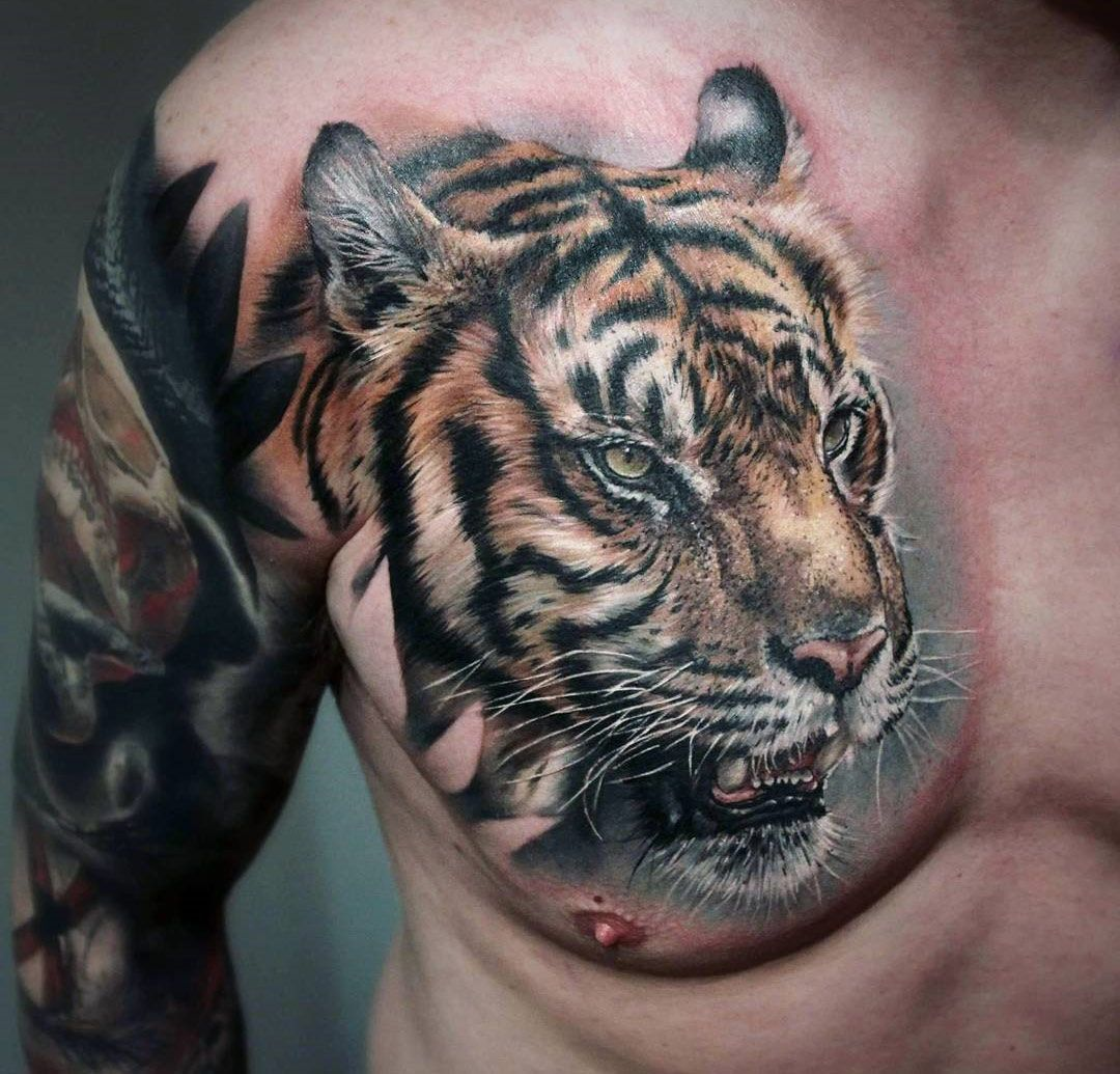 A tiger tattoo