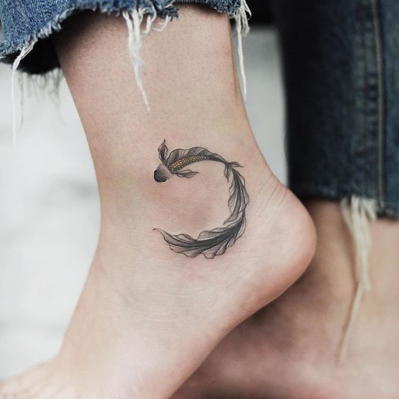 Girly foot tattoo