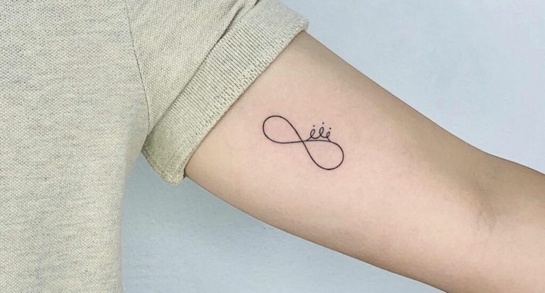 infinity tattoo with initials