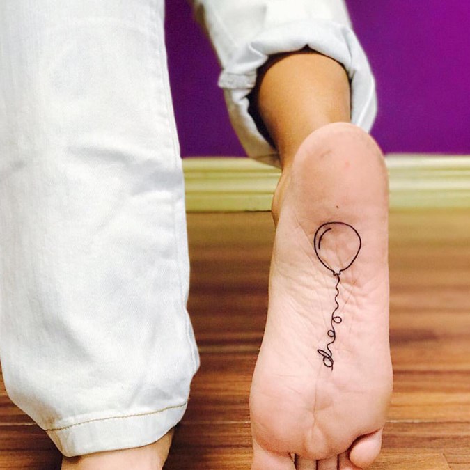 side foot tattoos