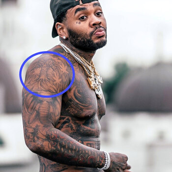 tree and cannabis tattoo