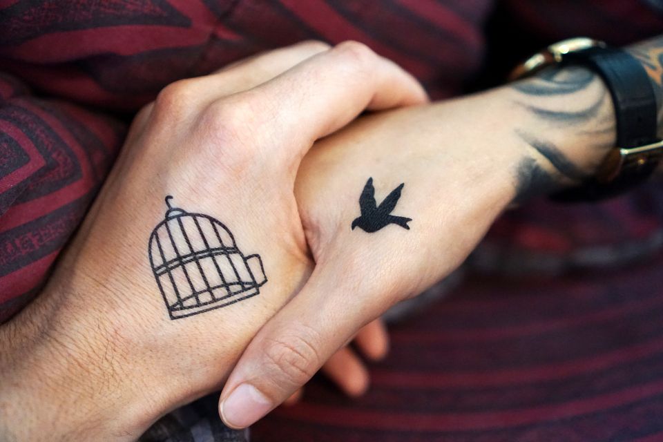 matching couple tattoo