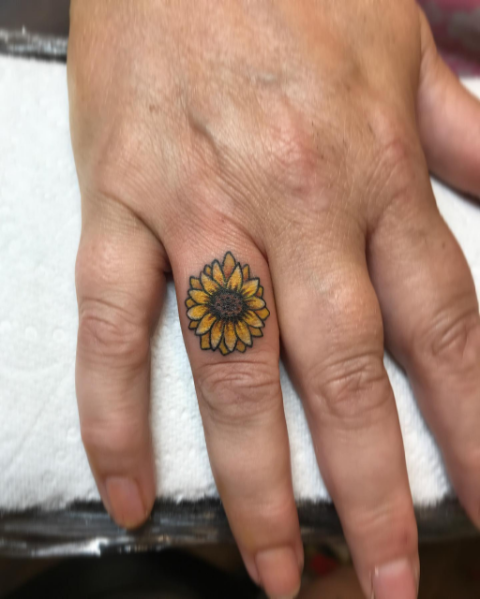 sunflower tattoo