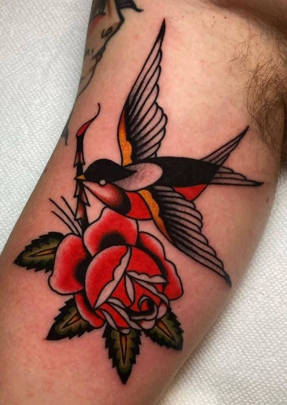 Tattoos with Swallows
