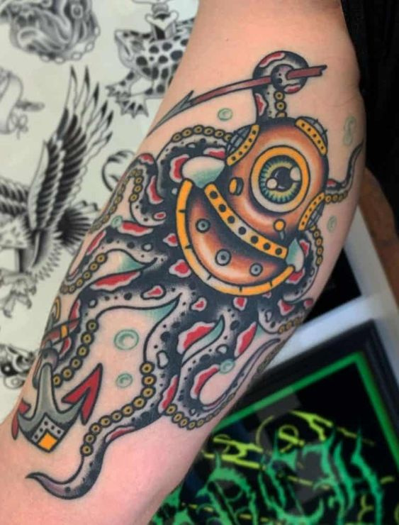 Tattoos with an Octopus
