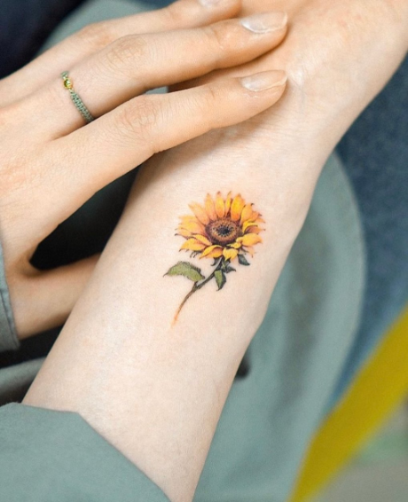 sunflower tattoo ideas