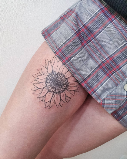 sunflower tattoo ideas