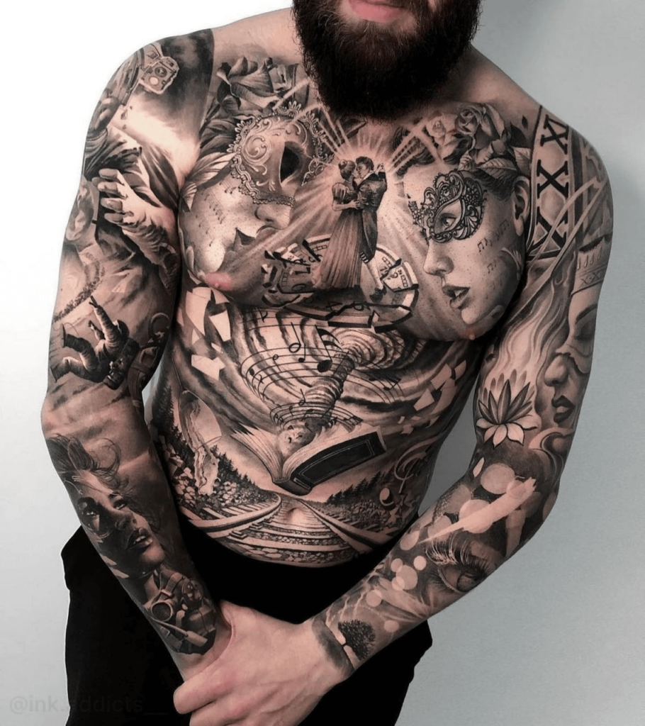 black-and-grey-tattoo