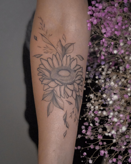 sunflower tattoo designs