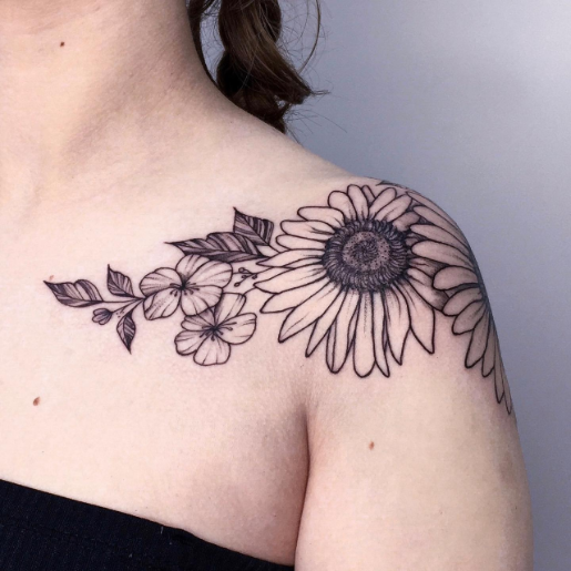 sunflower tattoo designs