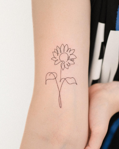 sunflower tattoo designs