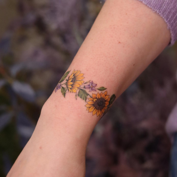 sunflower tattoo designs