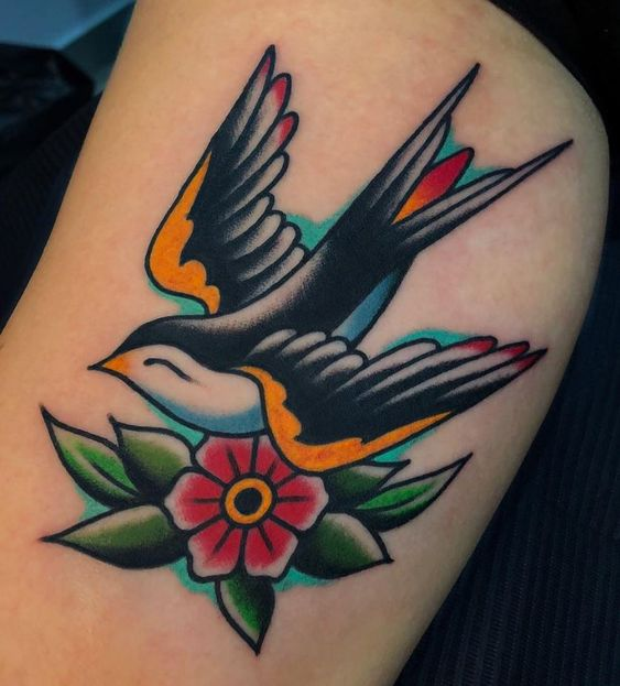 Tattoos with Swallows
