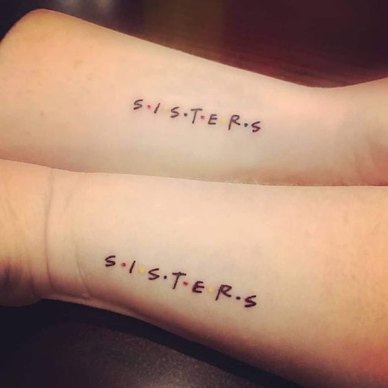 F.R.I.E.N.D.S logo tattoos