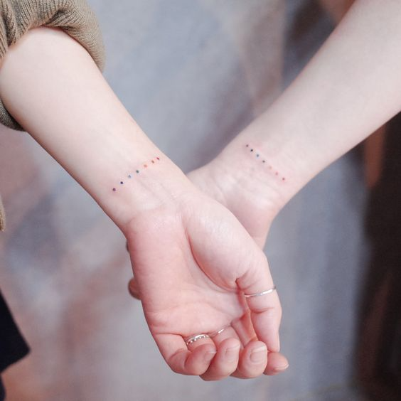 Minimalistic deep meaningful friend tattoos