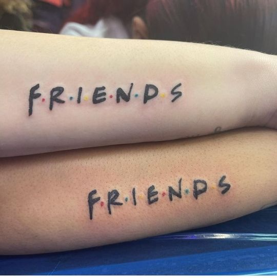 F.R.I.E.N.D.S logo tattoos