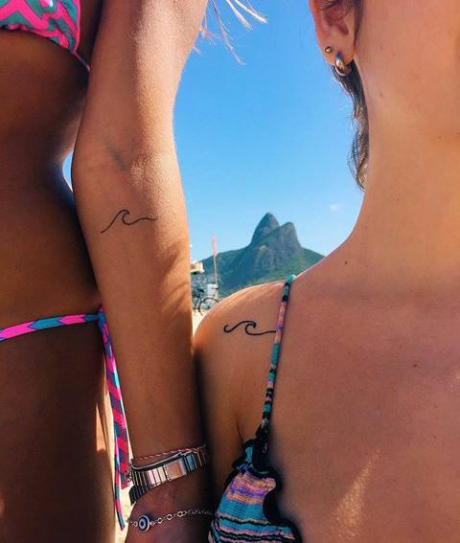 Minimalistic deep meaningful friend tattoos