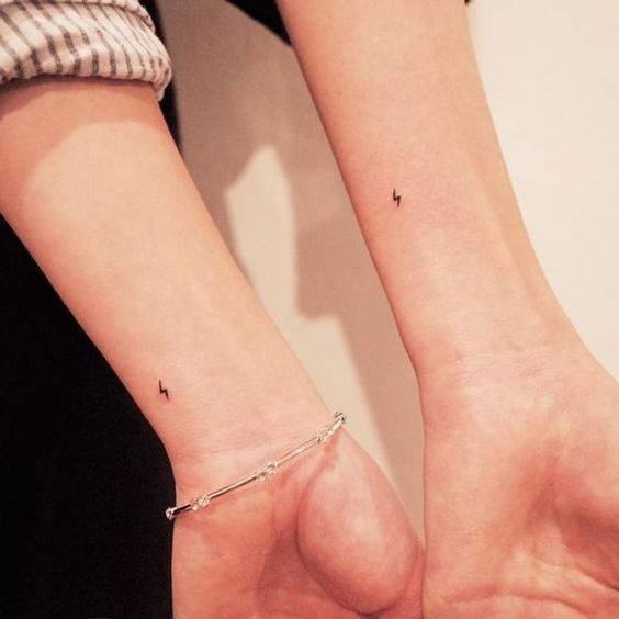 Minimalistic deep meaningful friend tattoos