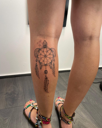 tattoo on leg