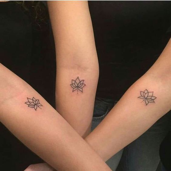 Lotus deep meaningful design for best friend tattoo