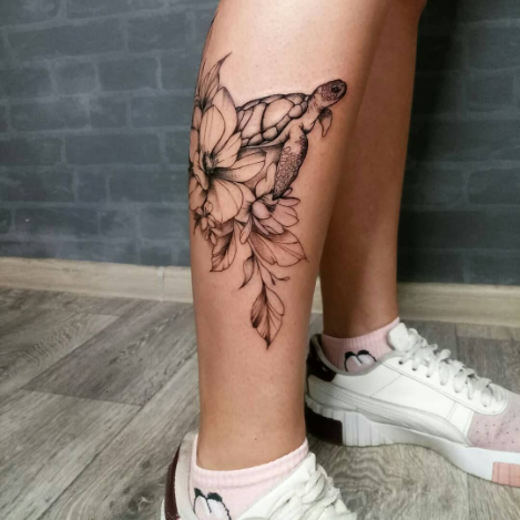 tattoo on leg